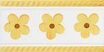 CENEFA 10X20 DECORADO A TREPA MARGARITA AMARILLO - MLM